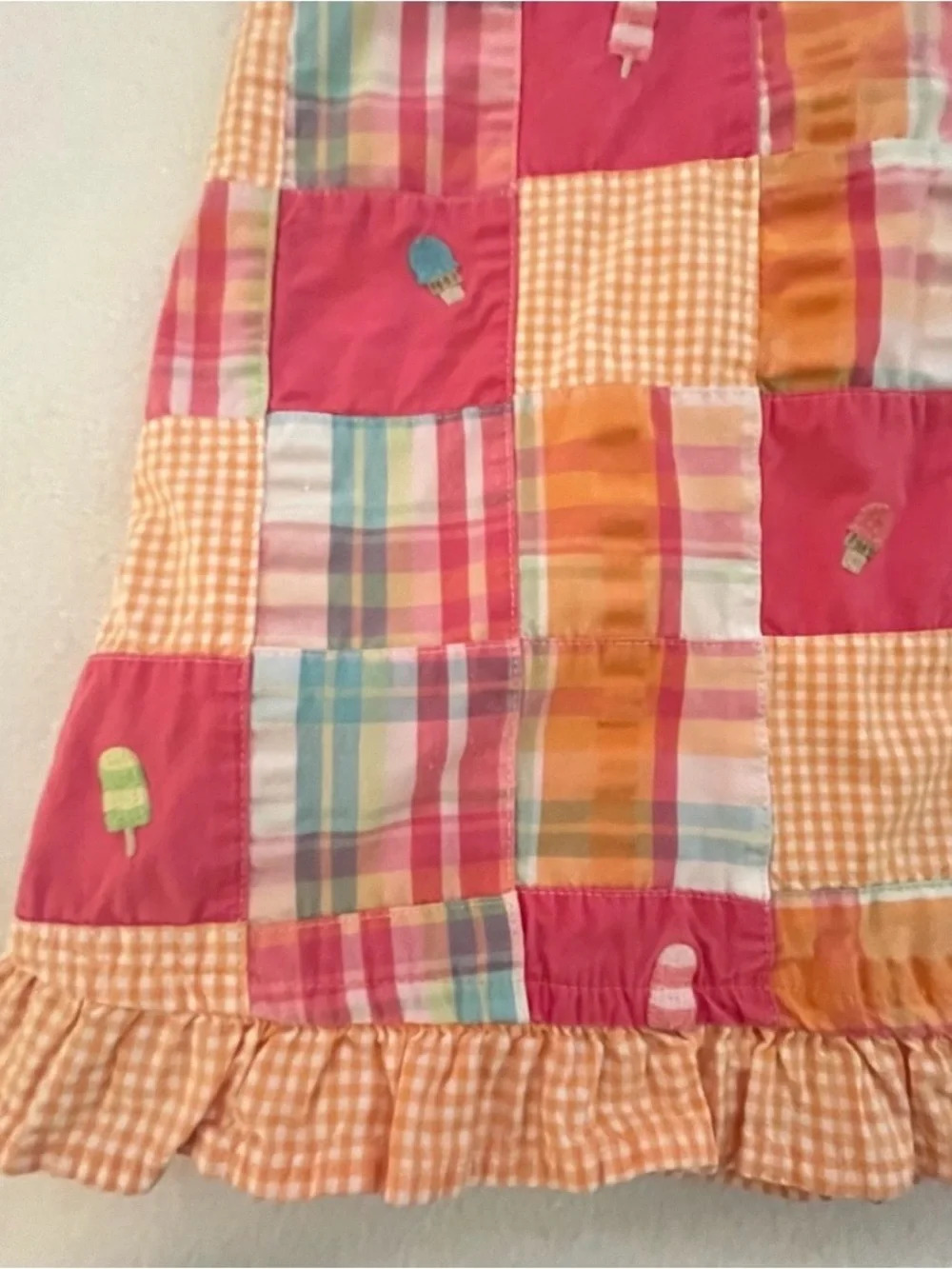 Gymboree patchwork popsicle halter dress size 6 SUMMER