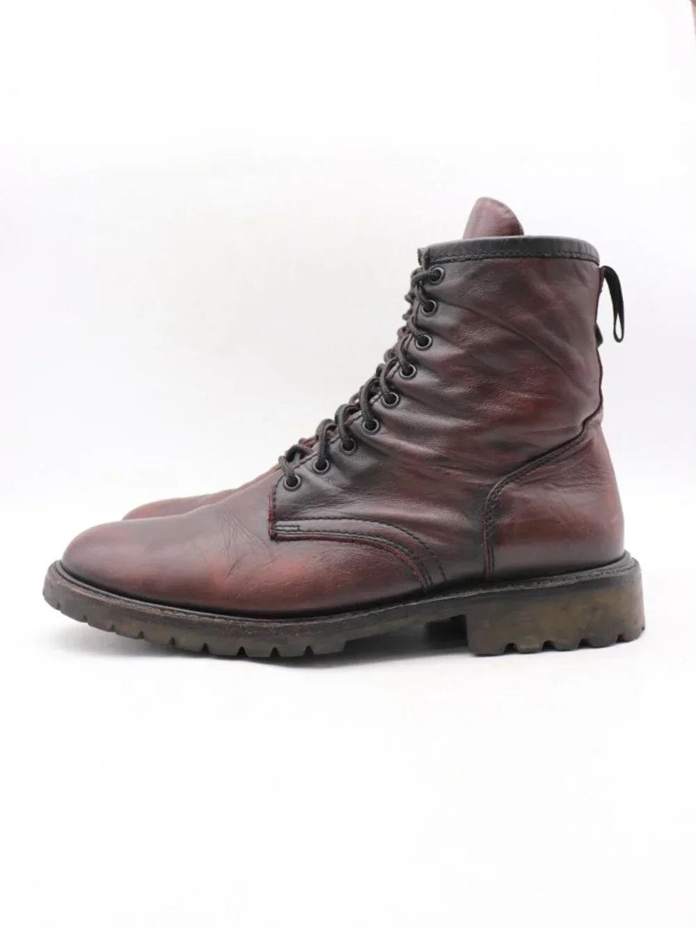 Thursday Boot Co. Stomper Men’s Size 11.5 Boot Black Cherry Leather Lace Up