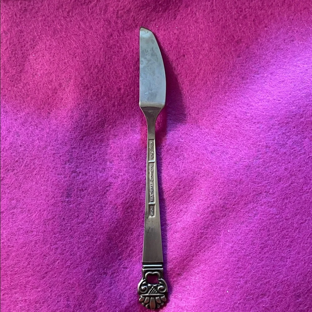 National Stainless King Eric JAPAN Stainless Satin Butter Serving Knife EUC