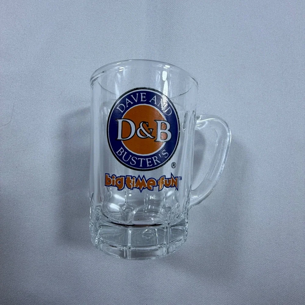 Dave‎ and Busters Shot Glass Lot of 5 Dallas Spring Fling 2002 Arcade Barware