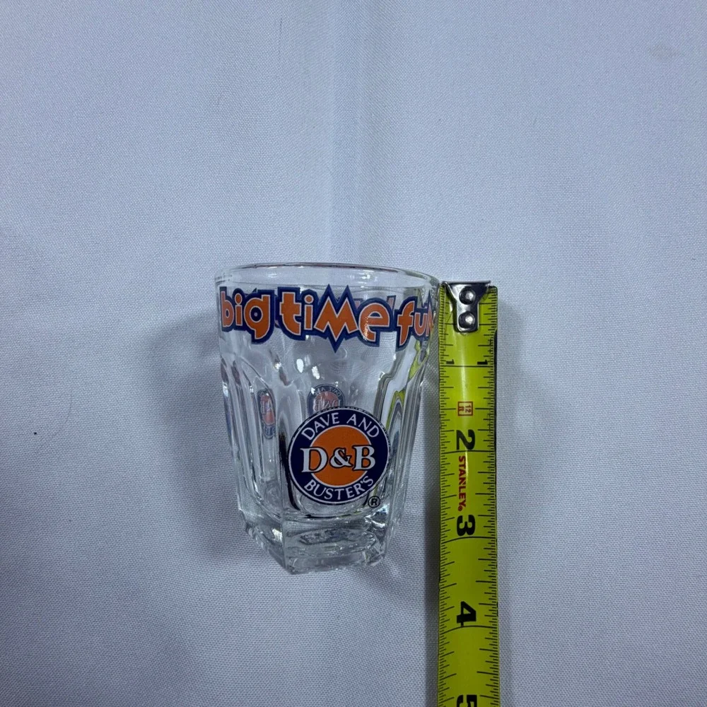 Dave‎ and Busters Shot Glass Lot of 5 Dallas Spring Fling 2002 Arcade Barware