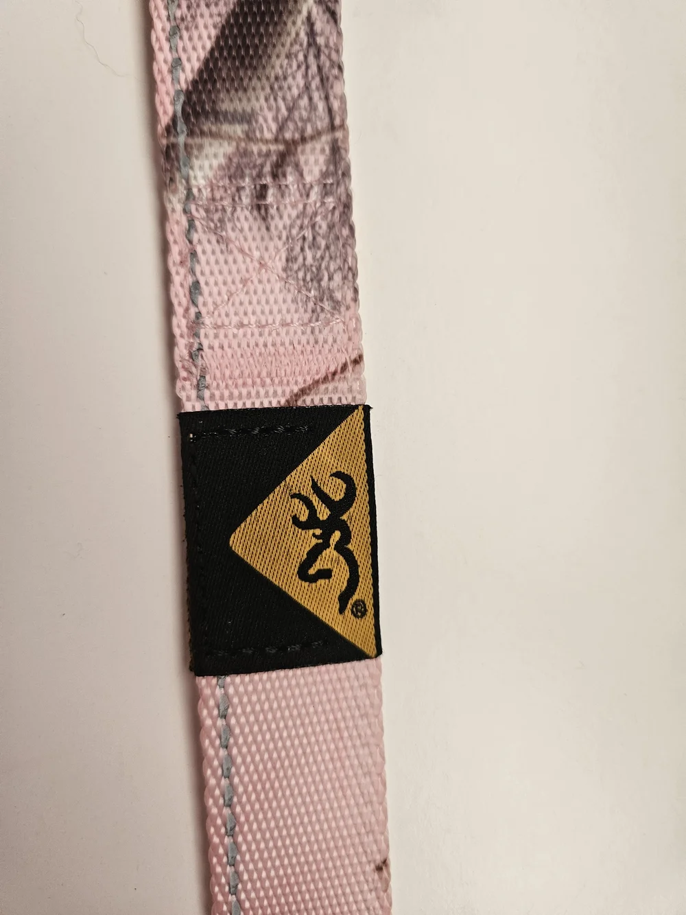 Browning Pink Camouflage Dog Leash with Metal Clip