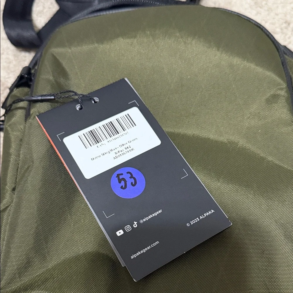 NWT ALPAKA METRO SLING MAX XPAC - A2