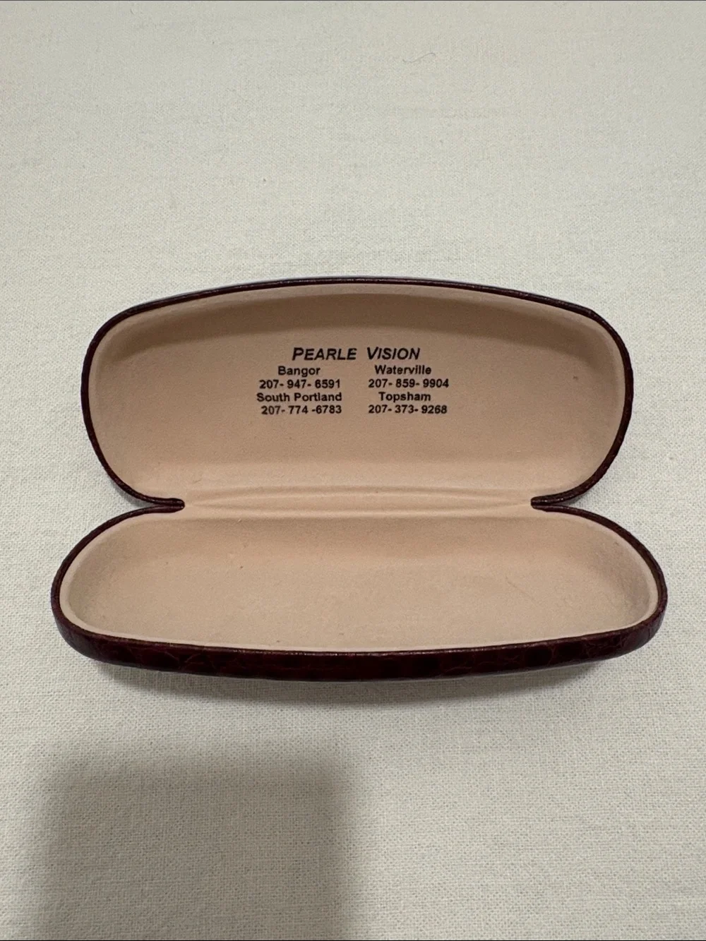 Faux Snake Skin Glasses Case