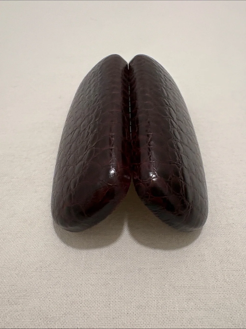 Faux Snake Skin Glasses Case