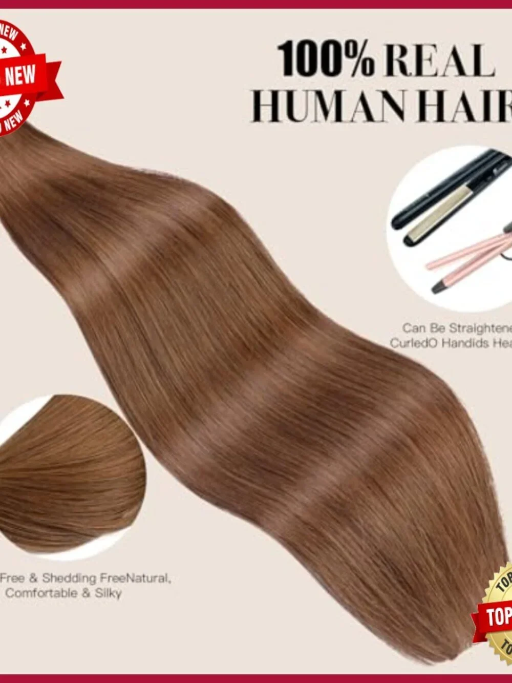 22 Inch Tape In Human Hair Extensions 20pcs 50g Thick Ends Straight