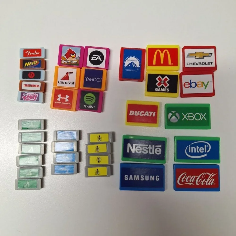 Monopoly Empire 2014‎ Replacement Property Tokens Tiles Business Office Deeds