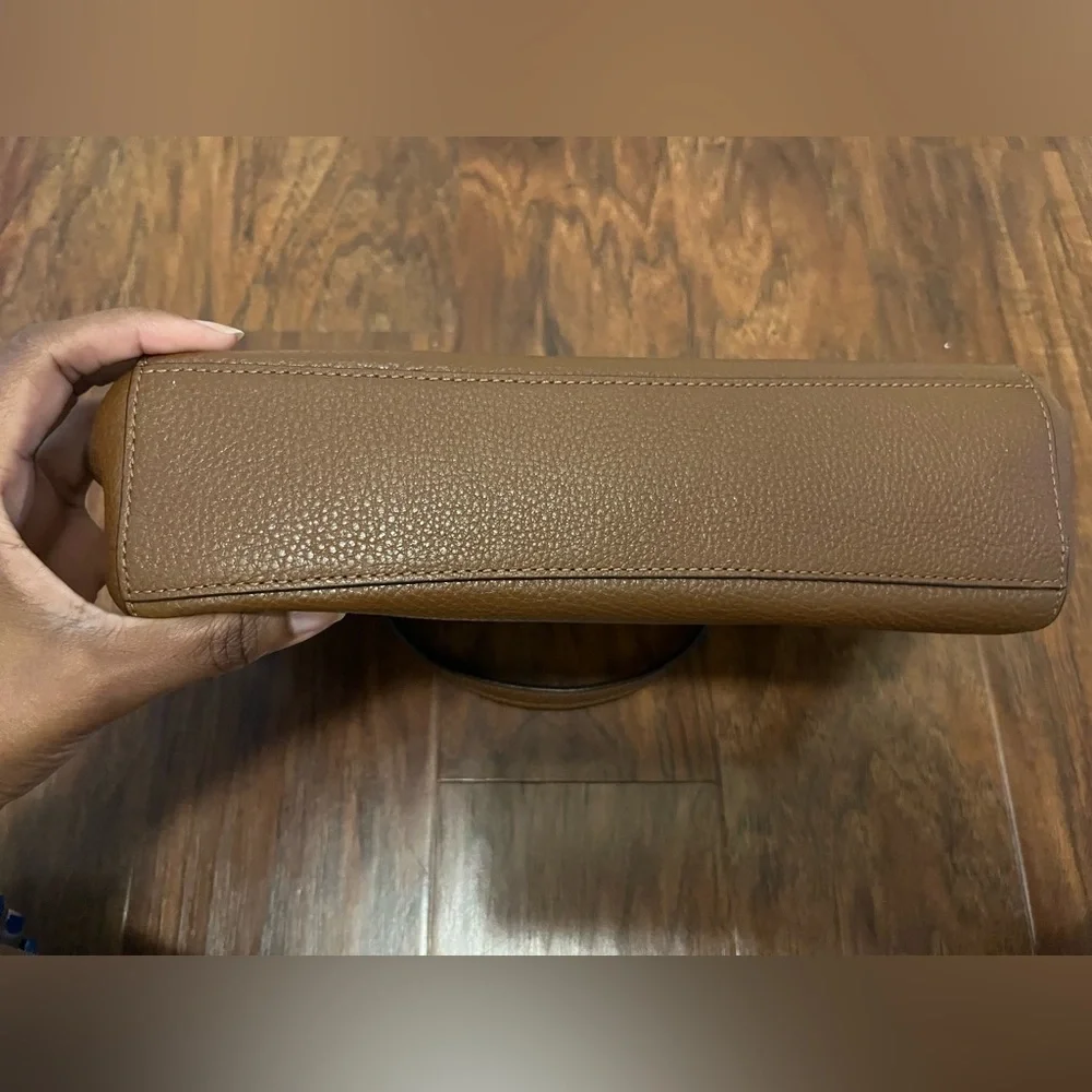 EUC Coach Small Kelsey Satchel (F28993) in Brown Pebbled Leather