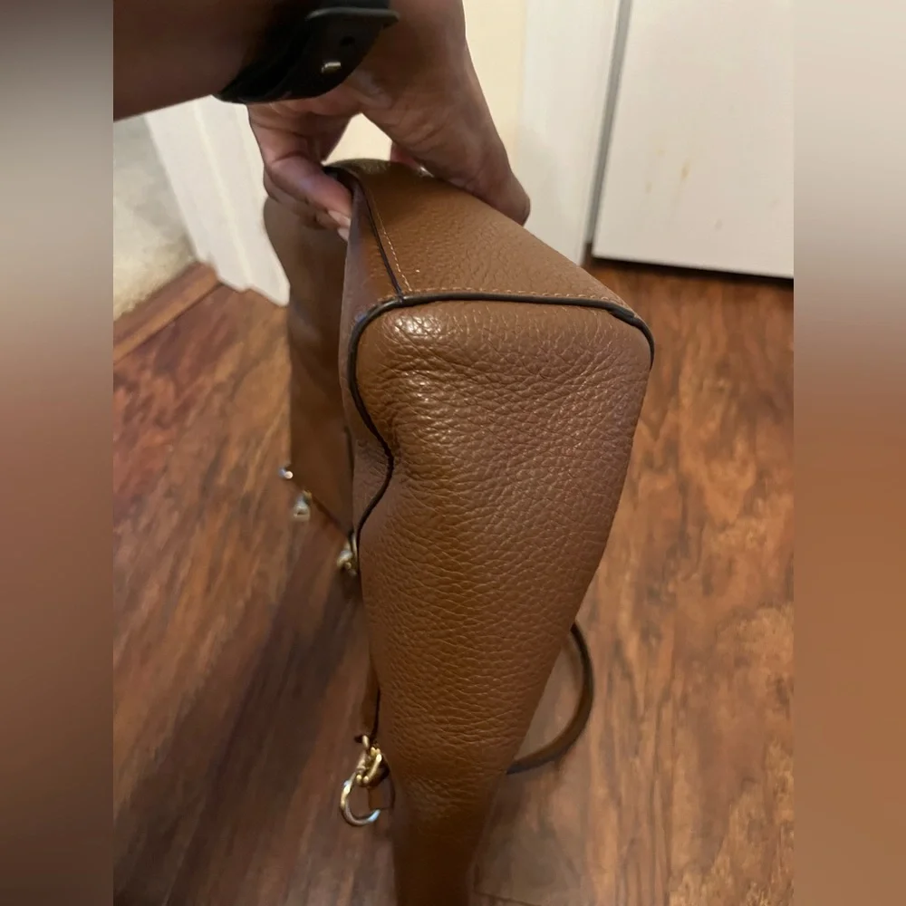 EUC Coach Small Kelsey Satchel (F28993) in Brown Pebbled Leather