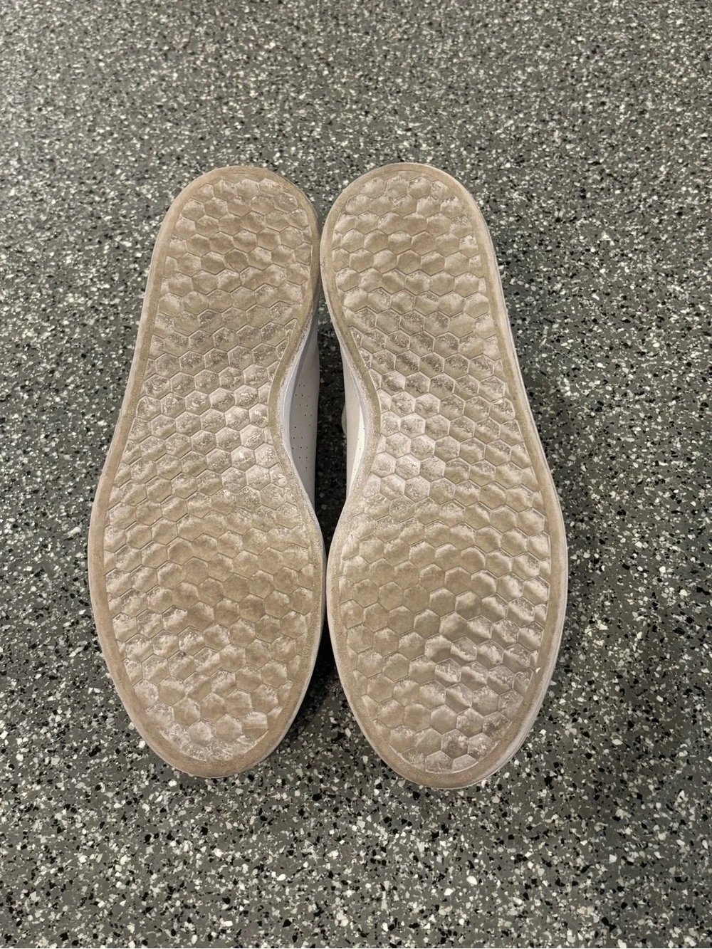 adidas Advantage White Sneakers with Black Heel Tab