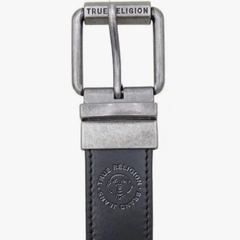 True Religion Chuck Roller‎ Buddha Logo Twist Reversible Belt