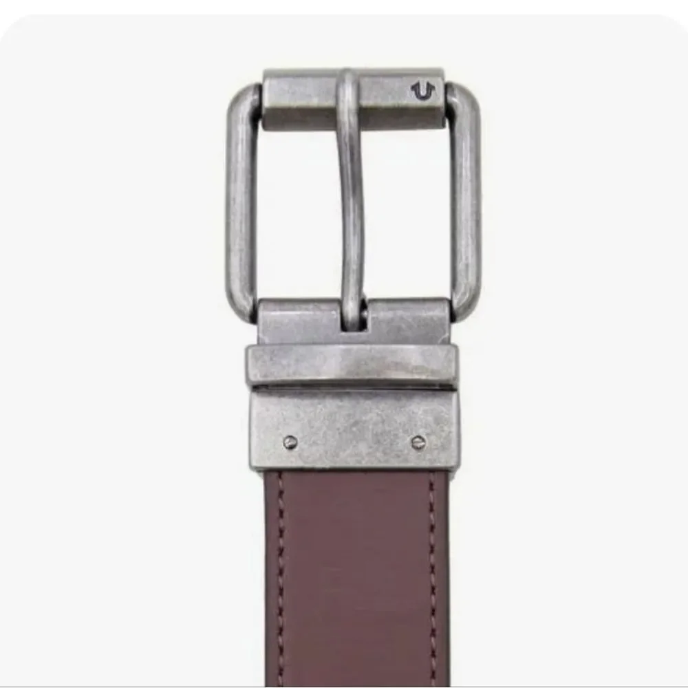 True Religion Chuck Roller‎ Buddha Logo Twist Reversible Belt