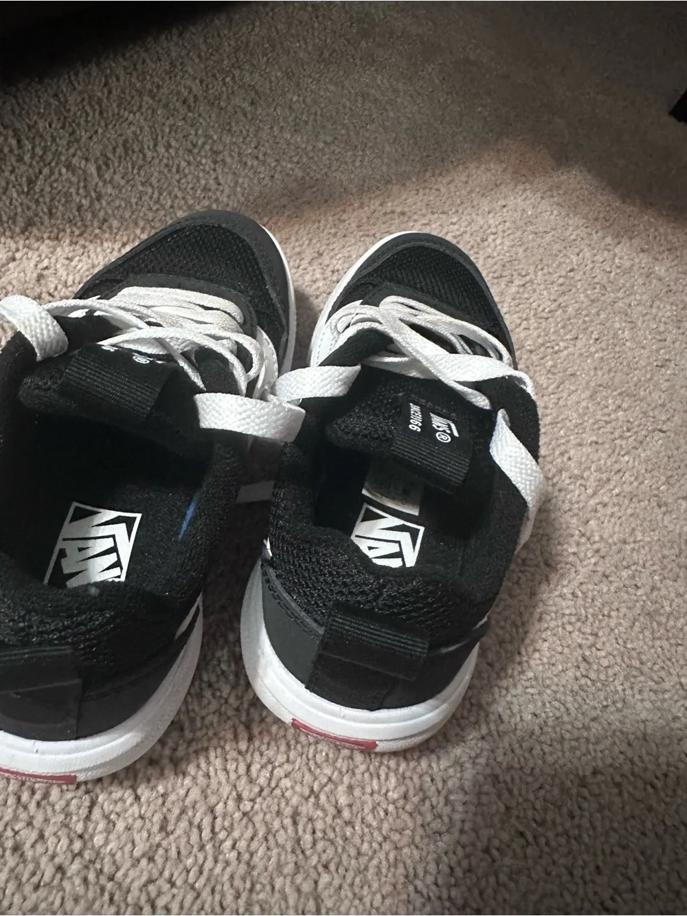 Vans Black and White Low-Top Sneakers