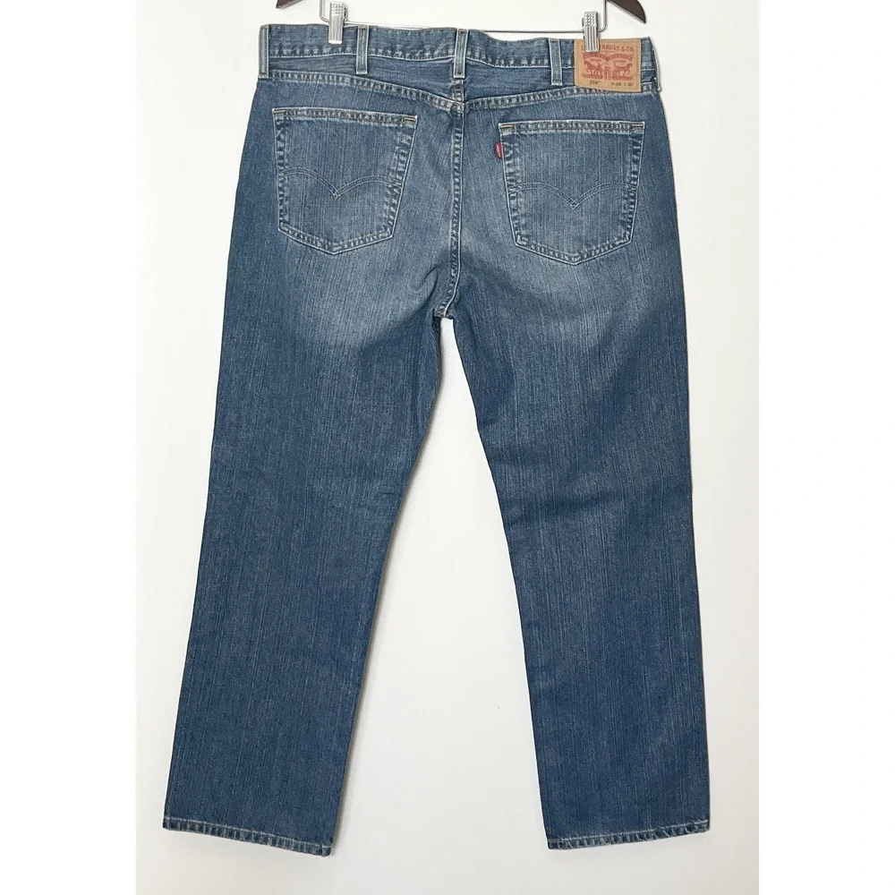 Levi's 559 Jeans Men's 38x30 Blue Relaxed Straight Fit Western Americana‎ Baggy