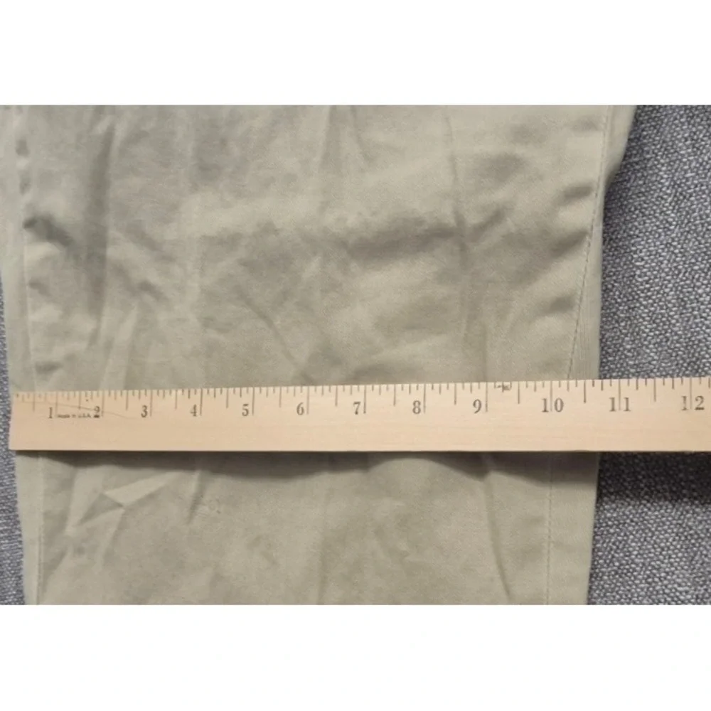 Polo Ralph‎ Lauren men's khaki Preston pants 36x32 flat front 100% Cotton preppy