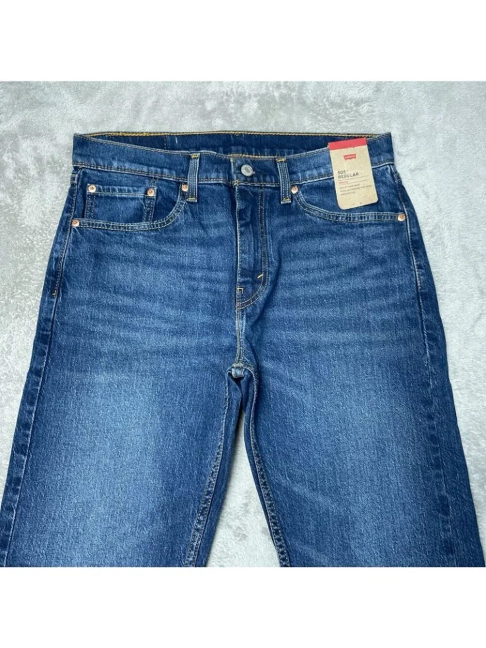 Levis 505 Regular Fit Men's W32 L30 Stretch Jeans  Straight Leg e1551