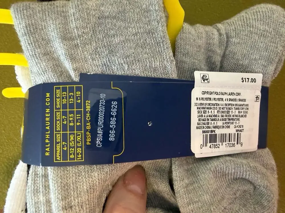 Polo Ralph Lauren Boys Cushioned Crew Socks, 6 Pairs