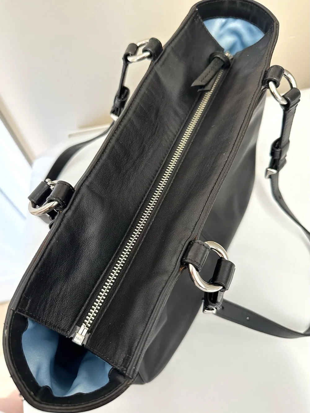 Coach black leather