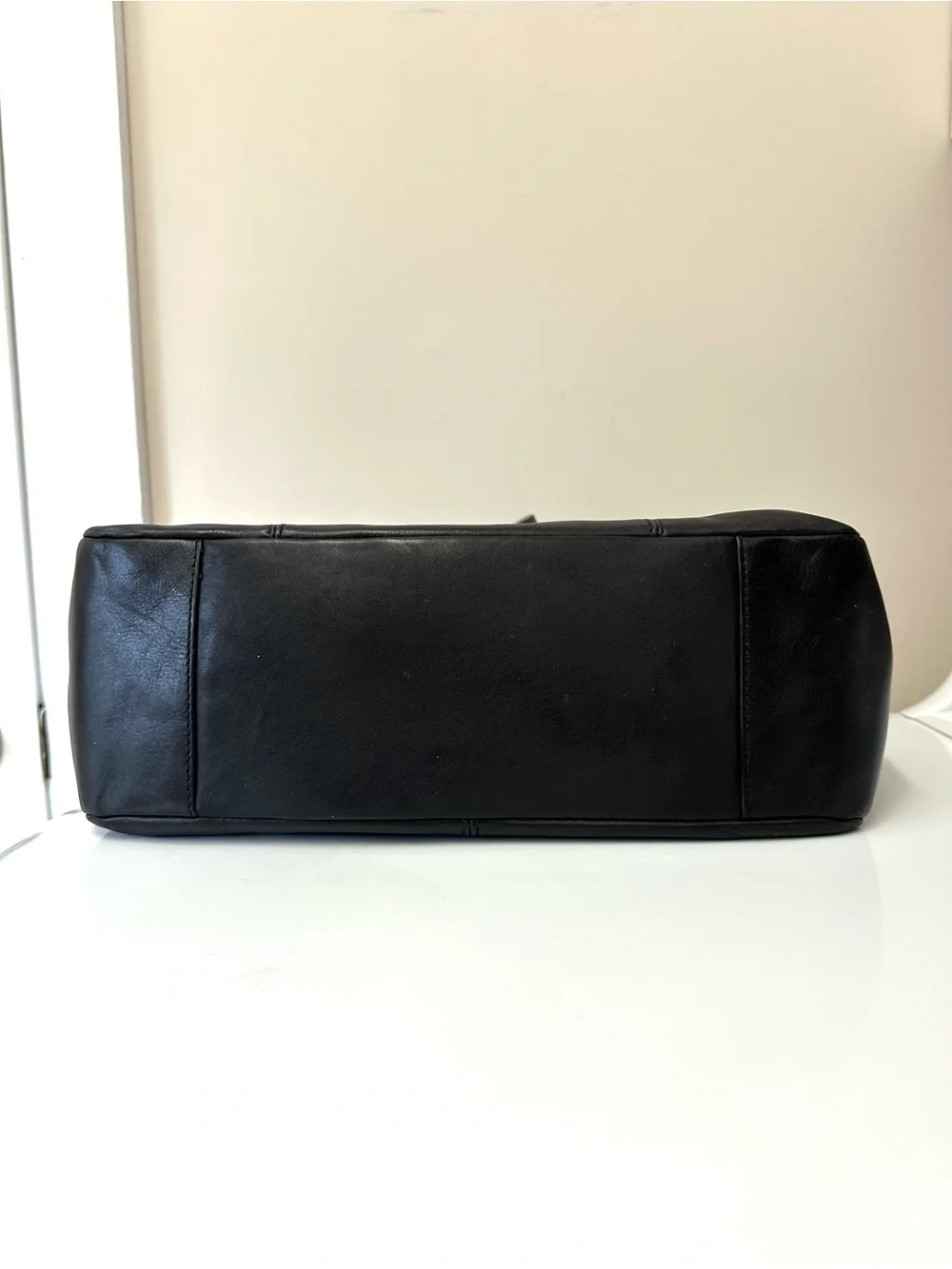 Coach black leather