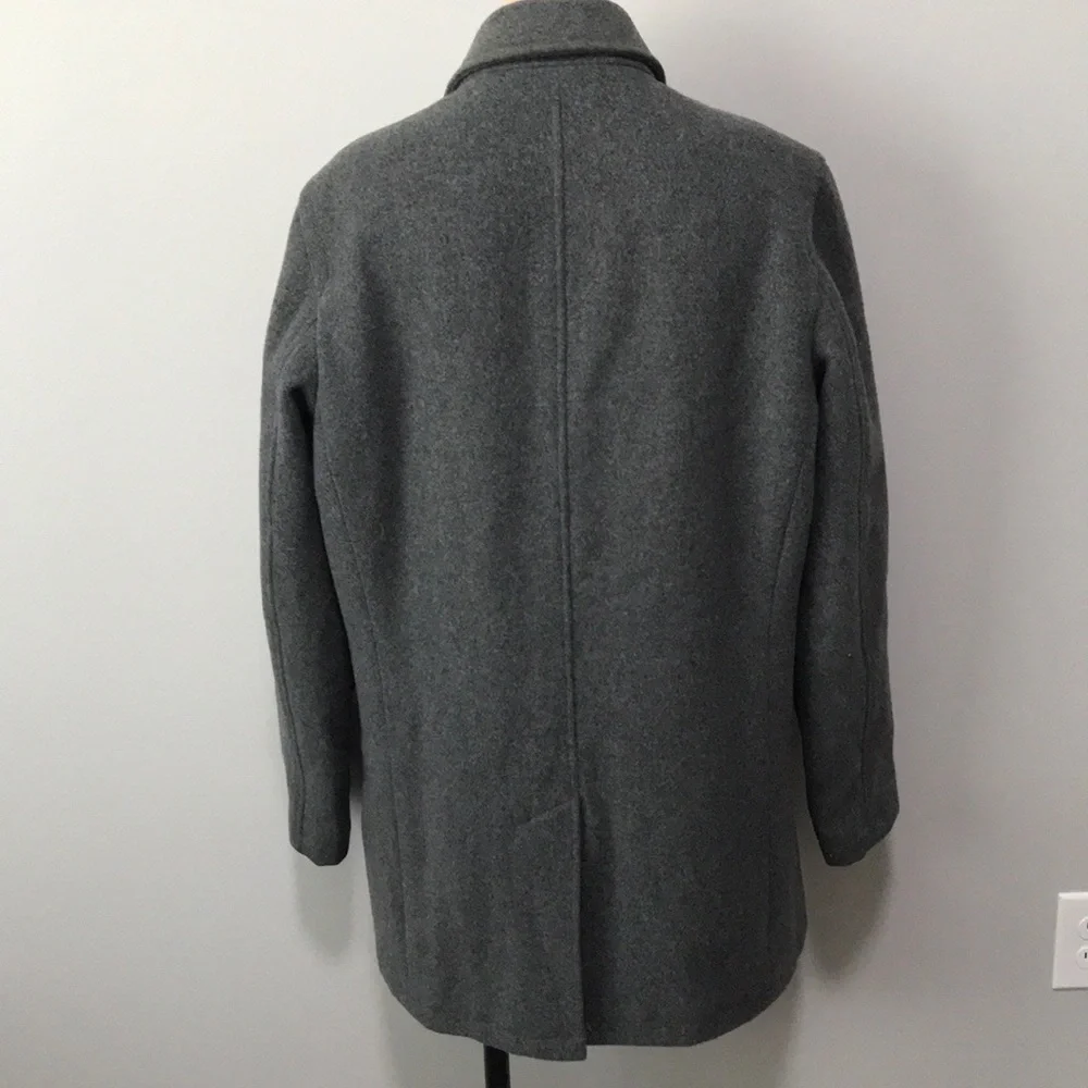 J. Crew Stadium Cloth Wool Gray Coat Medium
