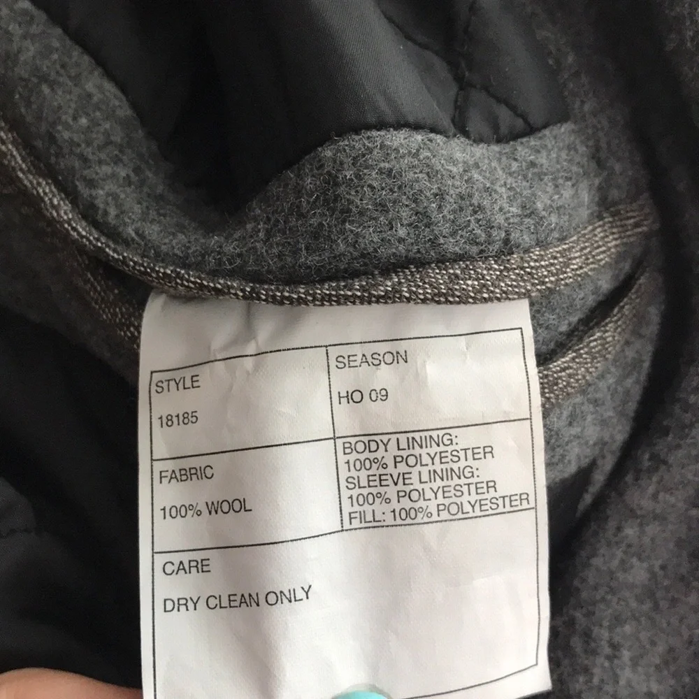 J. Crew Stadium Cloth Wool Gray Coat Medium
