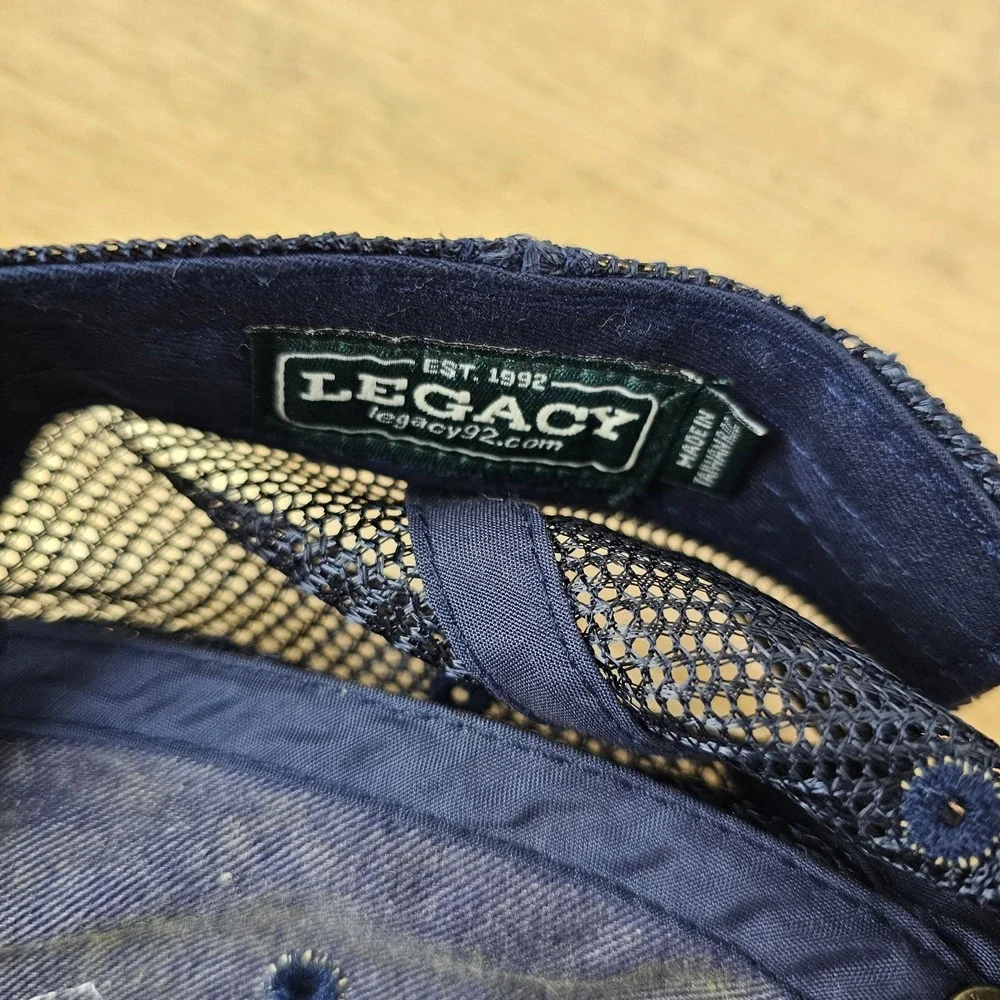 Clemson Legacy Designs Hat Mesh Snapback Adjustable Navy Blue Orange‎