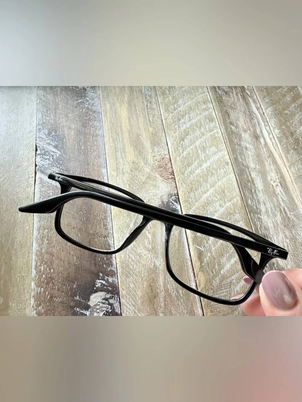 Ray-Ban Black Rectangular Eyeglasses 5421