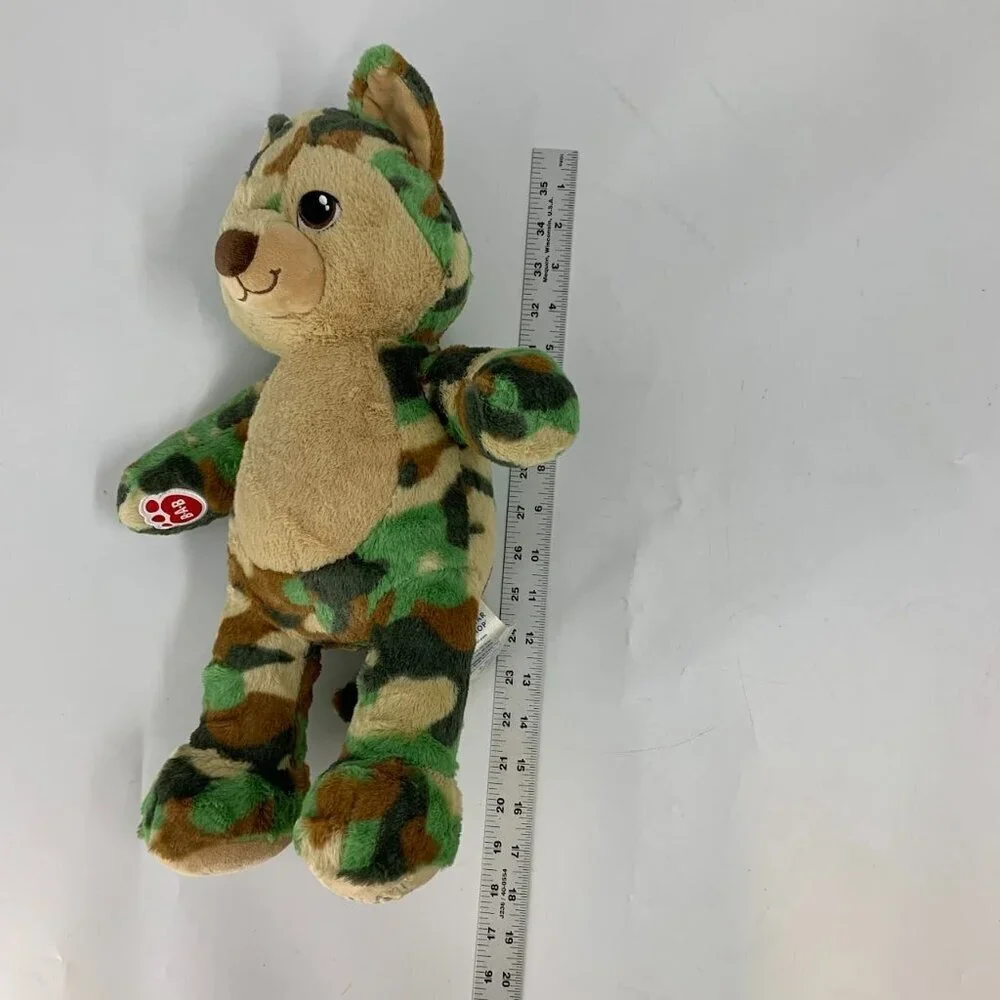 Build-A-Bear Great Wolf‎ Lodge Camo Wolf Plush Camouflage 2022 Stuffed Animal