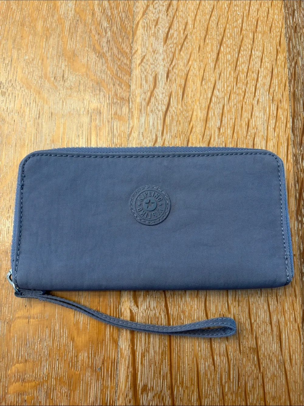 Kipling Slate Blue Zip Wristlet Wallet