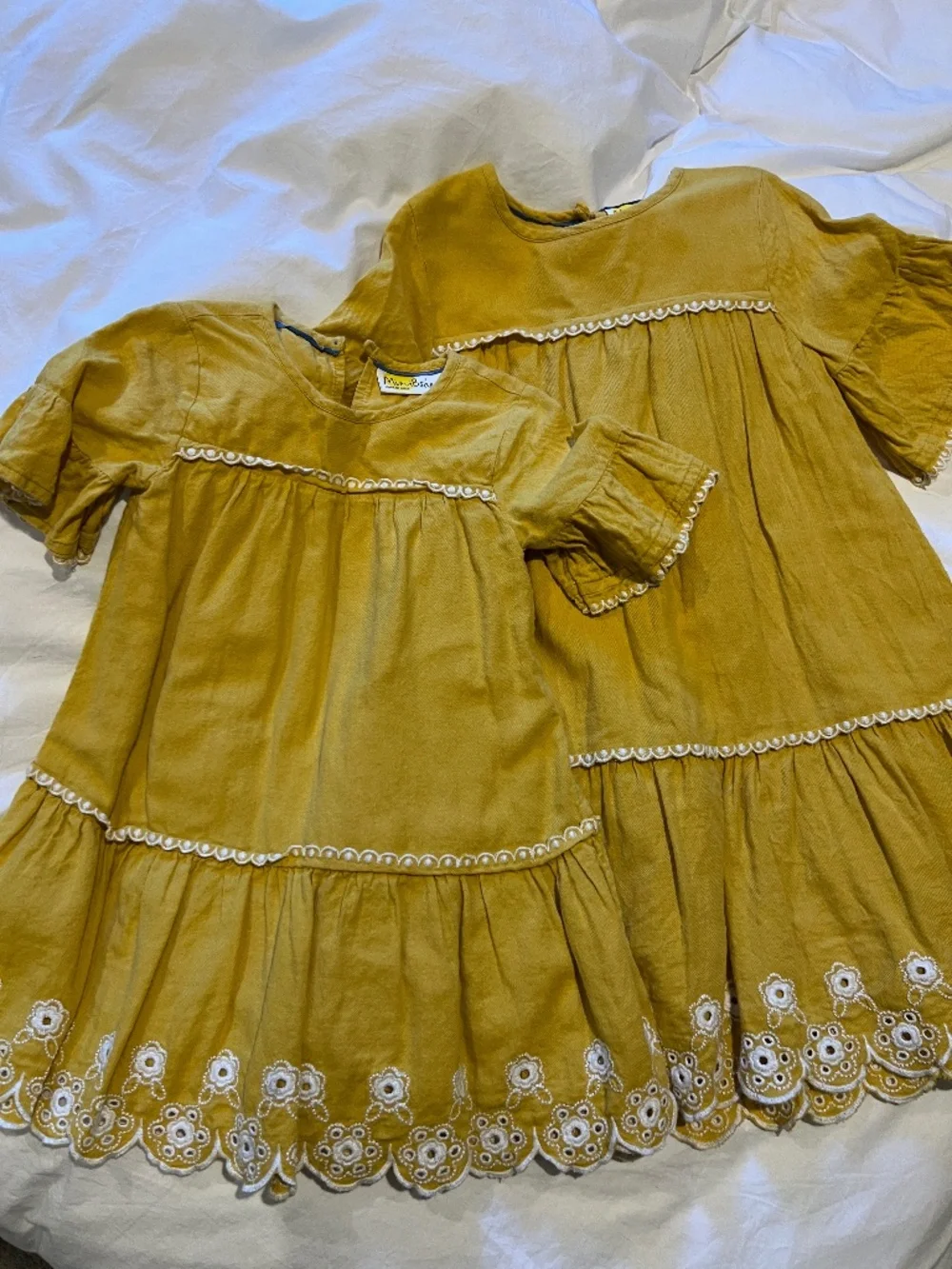 Girls mini boden dresses, size 3-4Y and 7-8Y