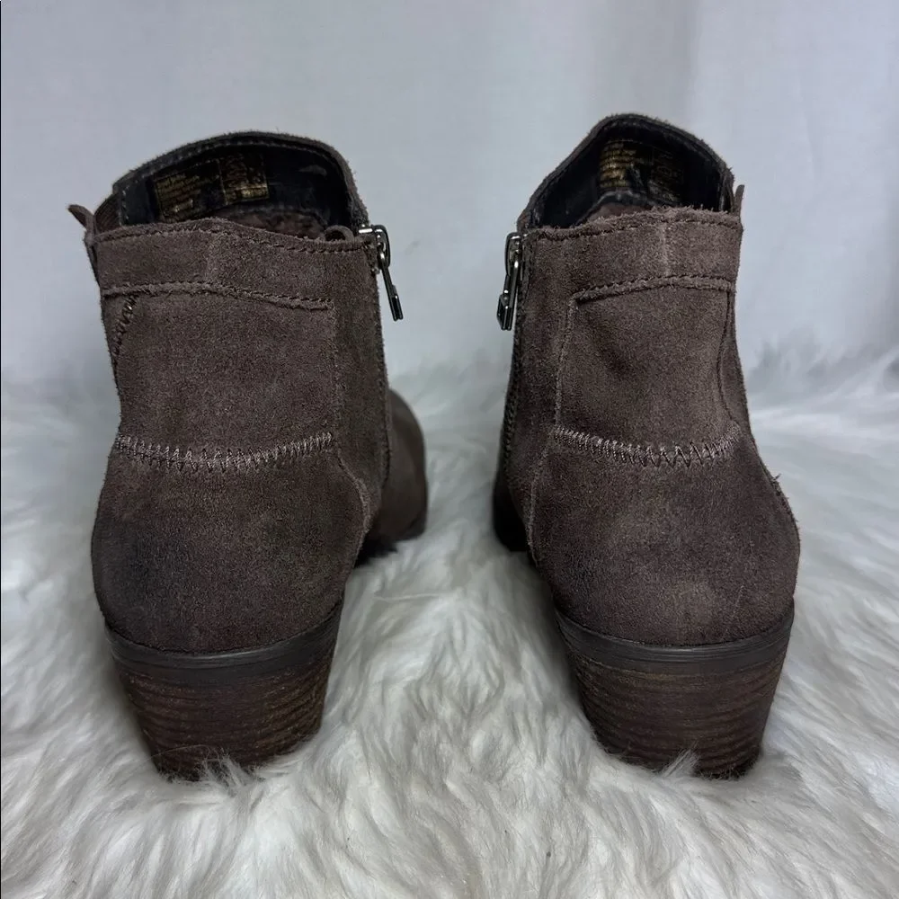 Josef Seibel Daphne Dark Brown Suede‎ Ankle Boots Sz 40/US 9