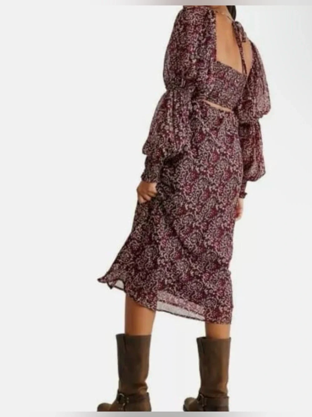 Free People elegant burgundy