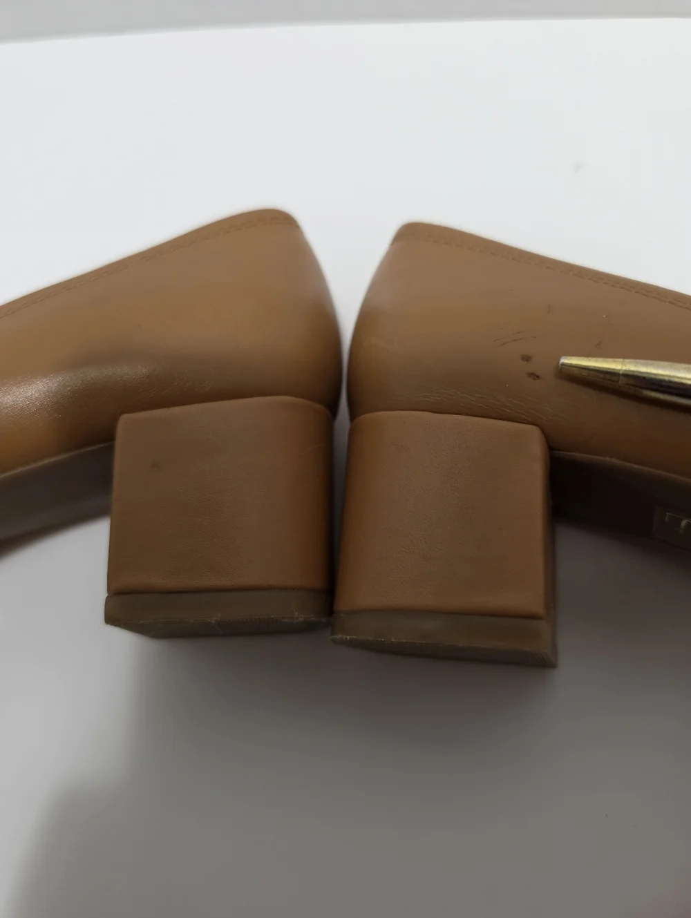 Tory Burch Mini Miller Block Leather Heels Size 7.5