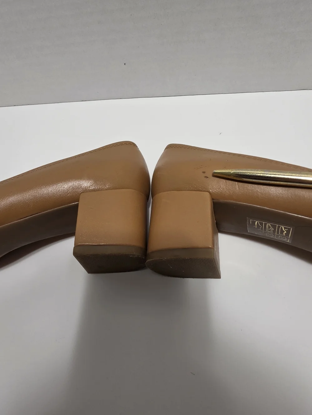 Tory Burch Mini Miller Block Leather Heels Size 7.5