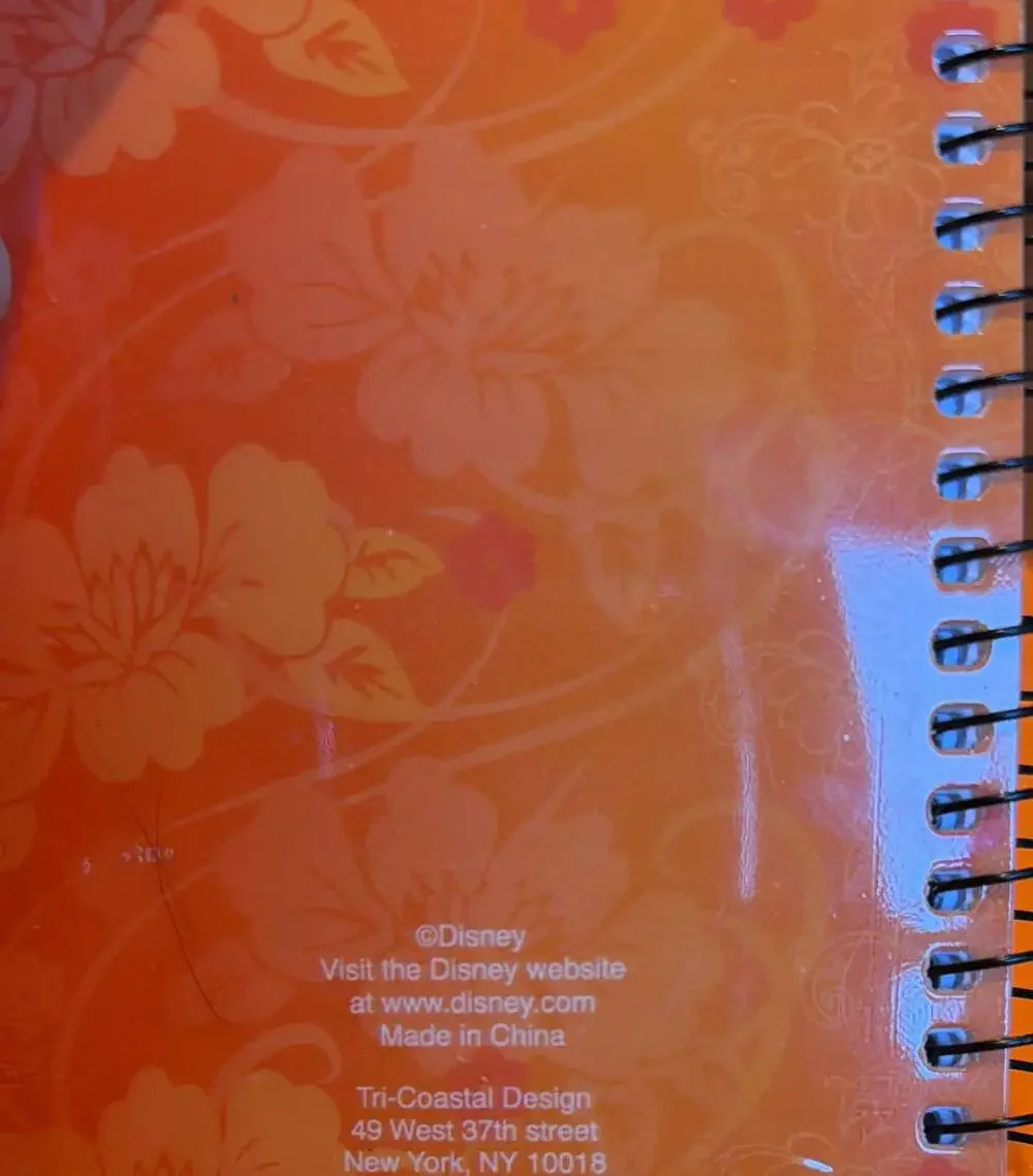 Hannah Montana holographic pocket size‎ Pink Spiral Notebook Ruled Line Disney