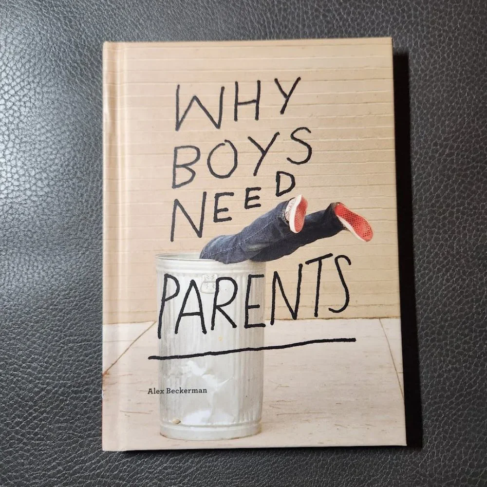 Why Boys Need Parents Funny Parenting Book Comic Alex Beckerman Advice Hardcover