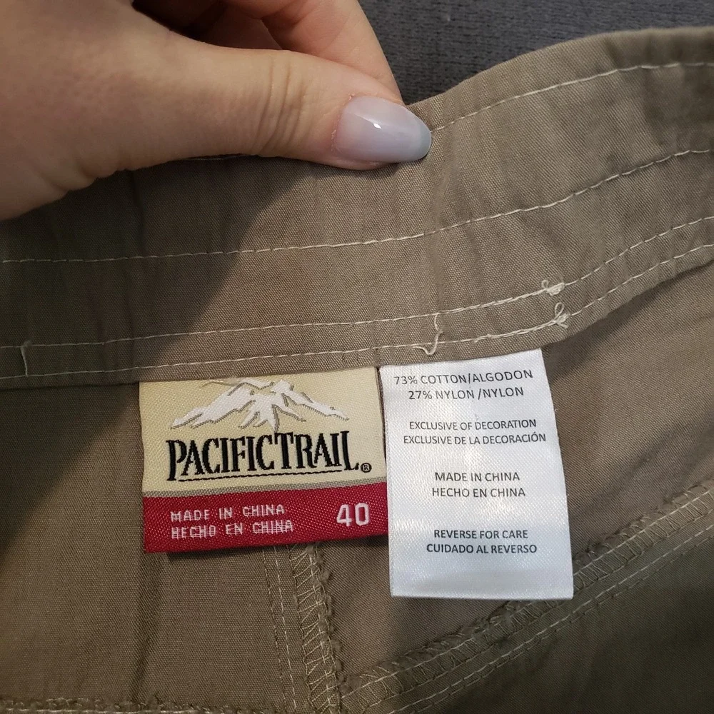 Pacific Trail Pants Mens Size 40 Quick Dry Performance Tan New‎