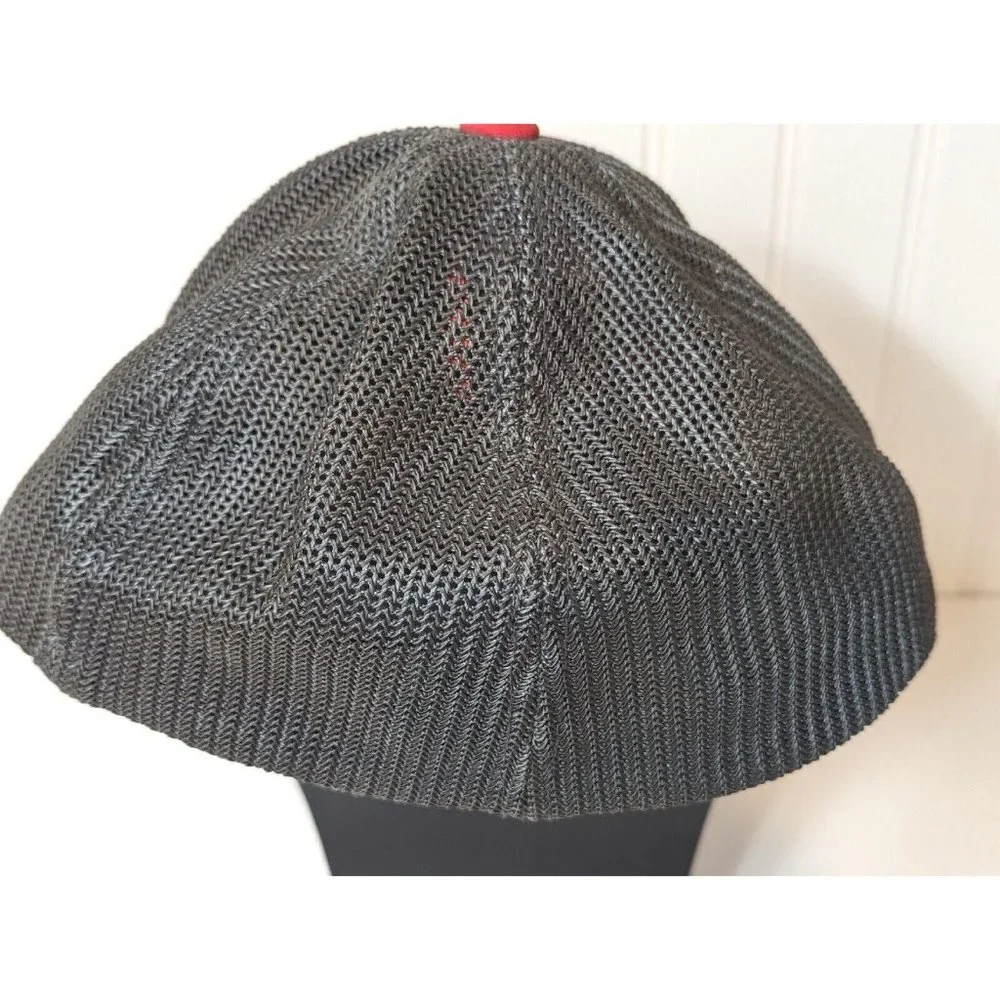 Louisville Slugger Pacific Headwear Pro Model Fitted Sm-Med‎ Gray Red Mesh Back