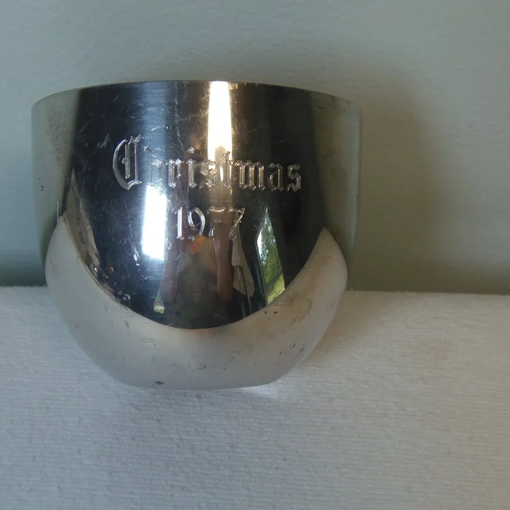 Stieff Pewter Jefferson‎ Cup/P50 Engraved Christmas 1977 Retro ModGoGo  This Cup