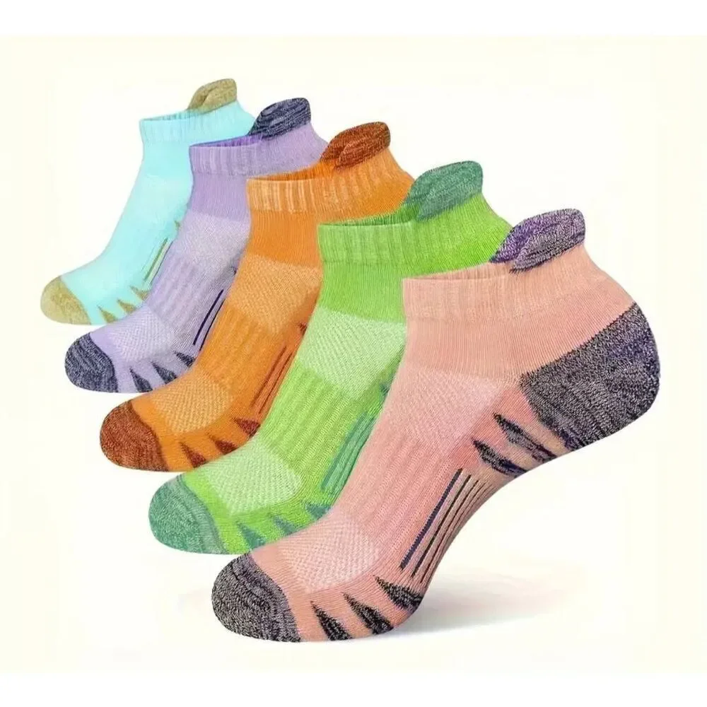 3 pair breathable men's Ankle cushioned compression athletic socks