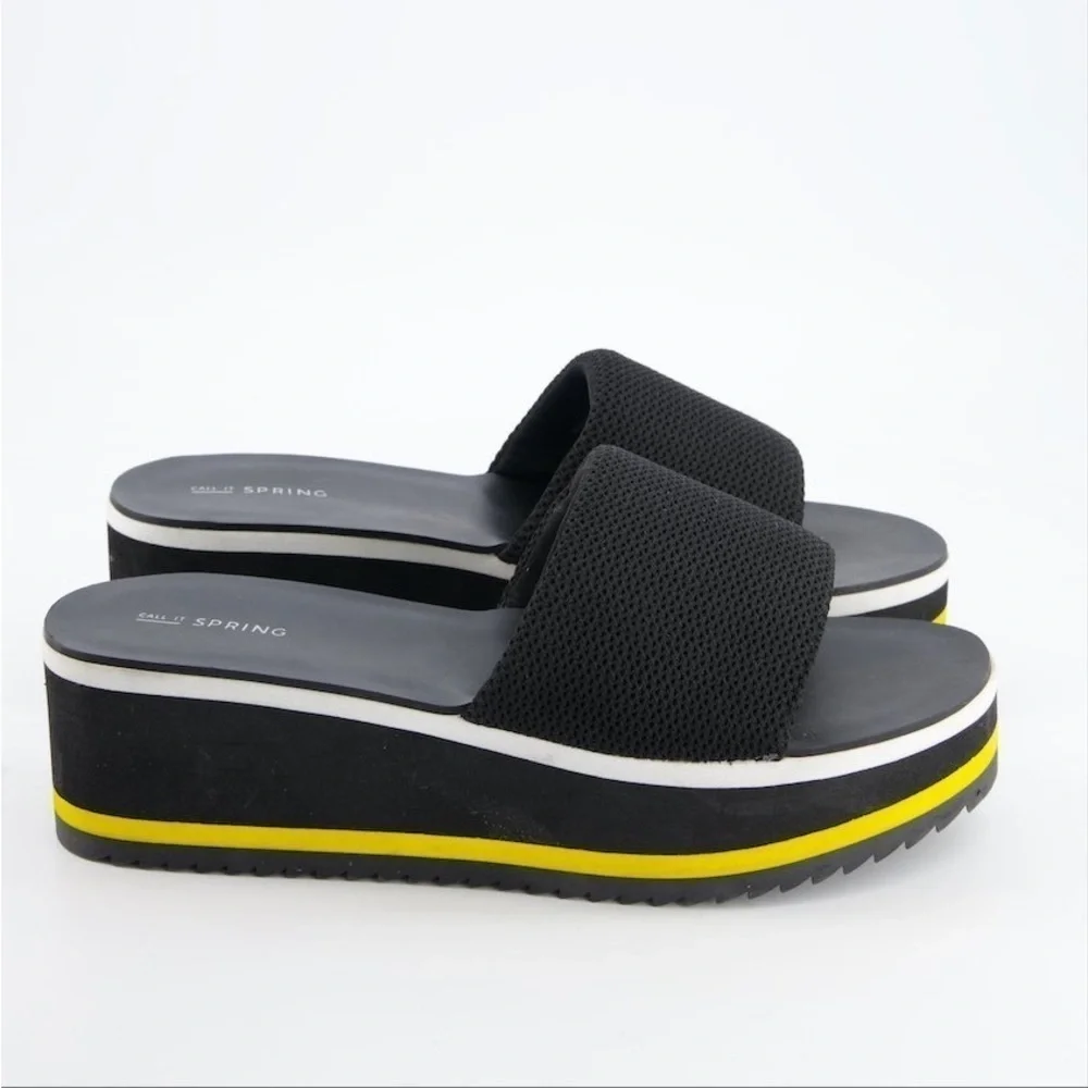 Call It Spring‎ Macy’s Larelasien platform slip on sports sandals Sz-7.5   A