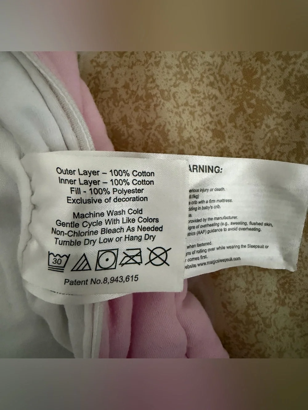 Baby Merlin’S Magic Sleepsuit size 18 used