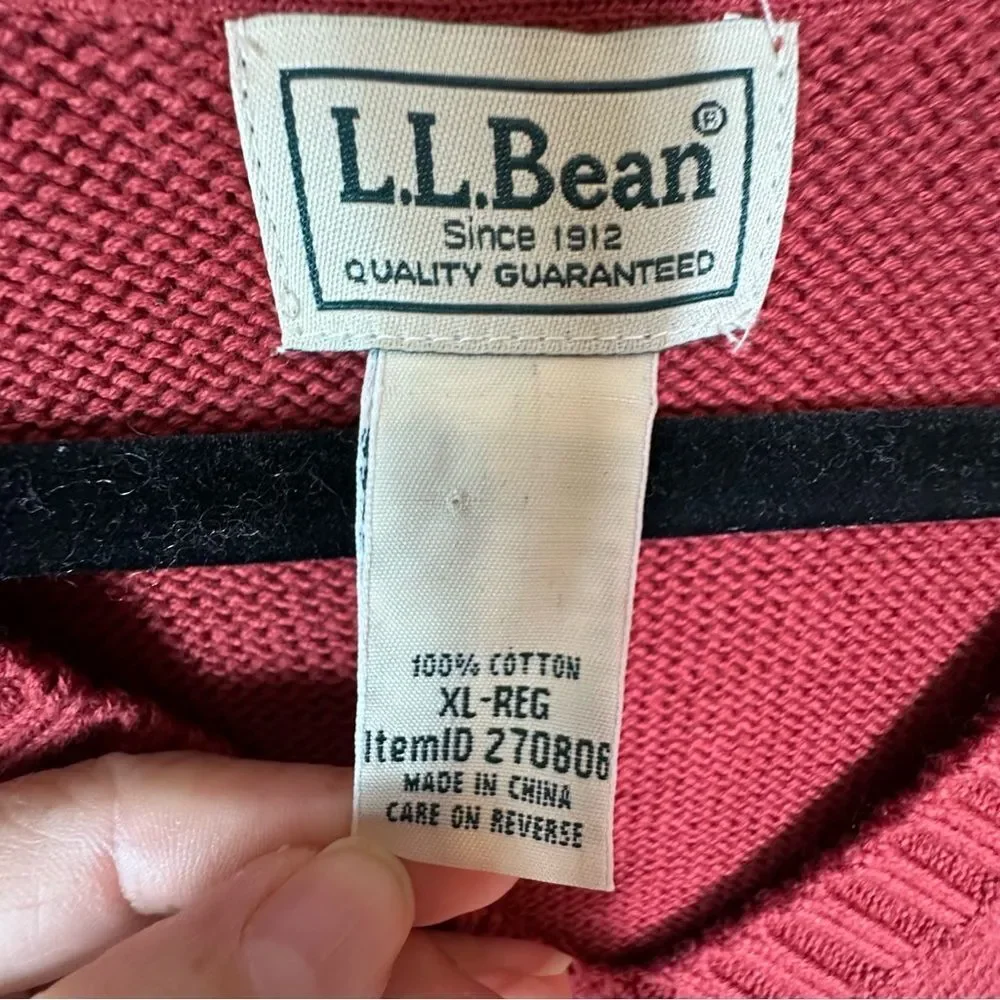 L.L. Bean classic neck