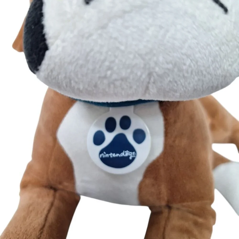 Nintendogs Boxer Plush Brown White Stuffed Toy 15 Inch