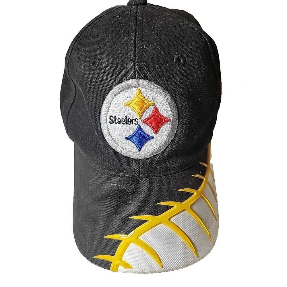 PITTSBURGH STEELERS Hat Cap Proline Reebok NFL Football League 2-D Adjustable‎