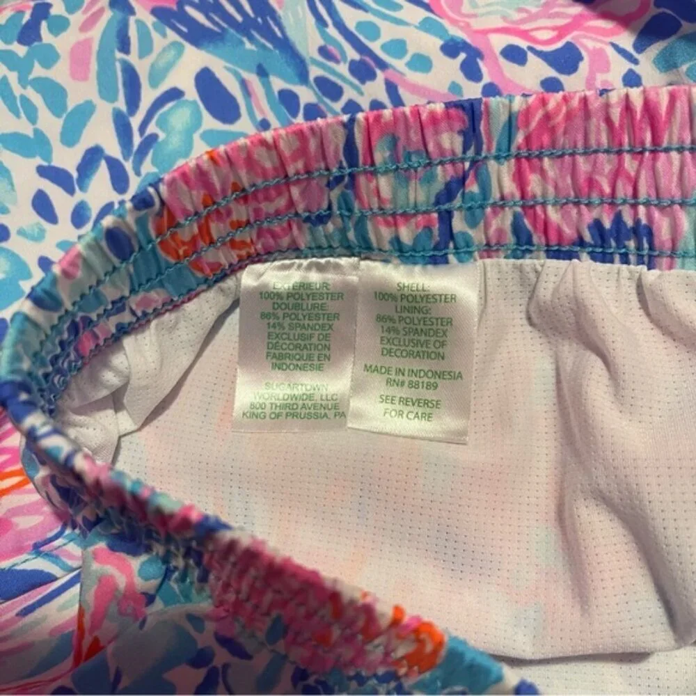 Lilly Pulitzer Shorts Women’s‎ Size XXS Pink Blue Ocean Trail 4