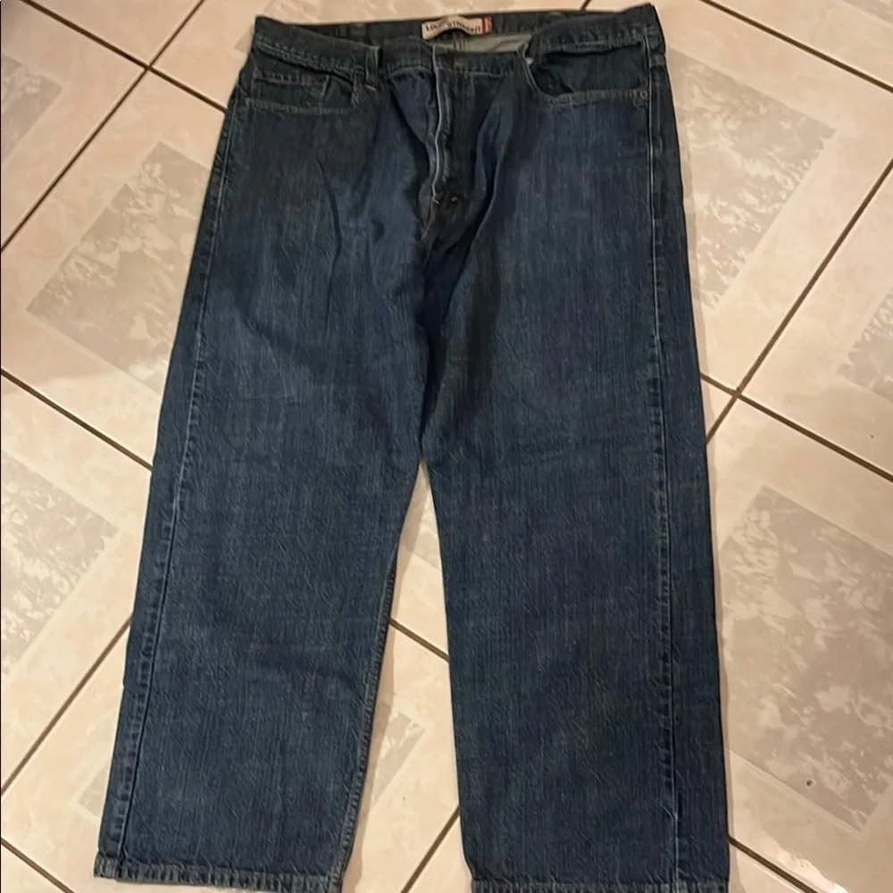 Levi's Blue Relaxed Loose Straight Jeans Size W42 L32