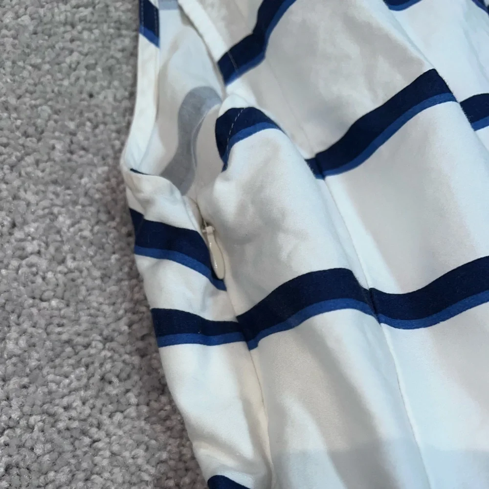 Express fit and flare sleeveless collared dress
