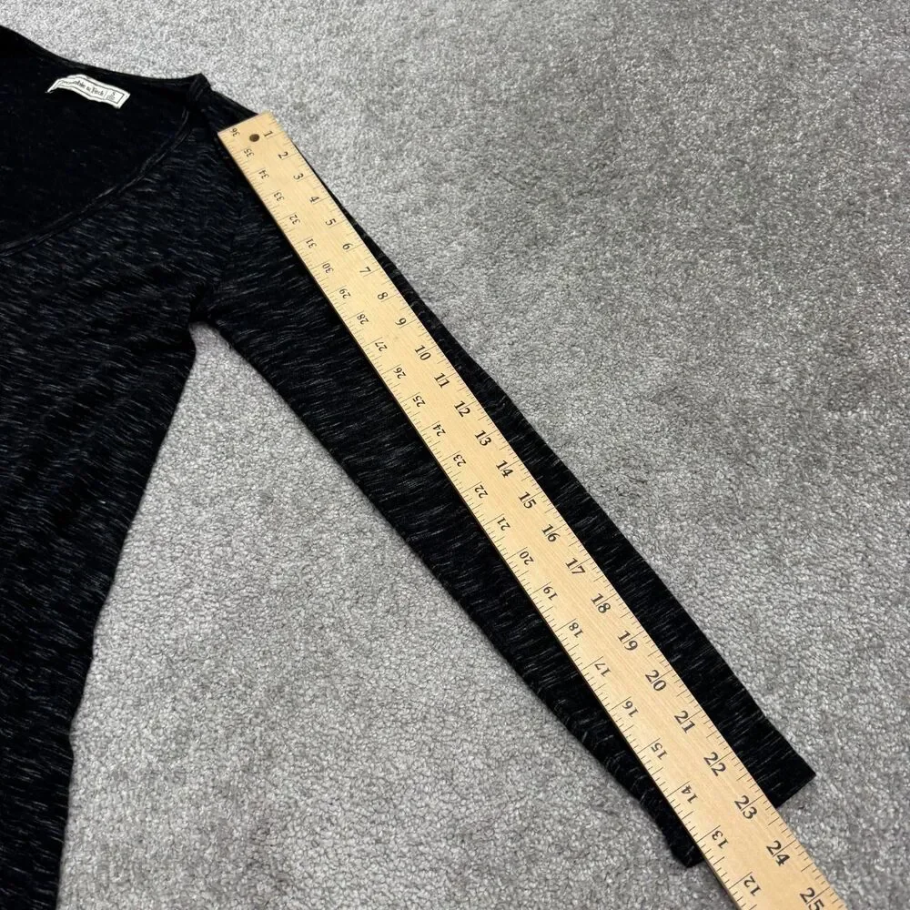 Abercrombie & Fitch Super Soft Swing LS Mini Dress Womens Small Dark Gray V-Neck