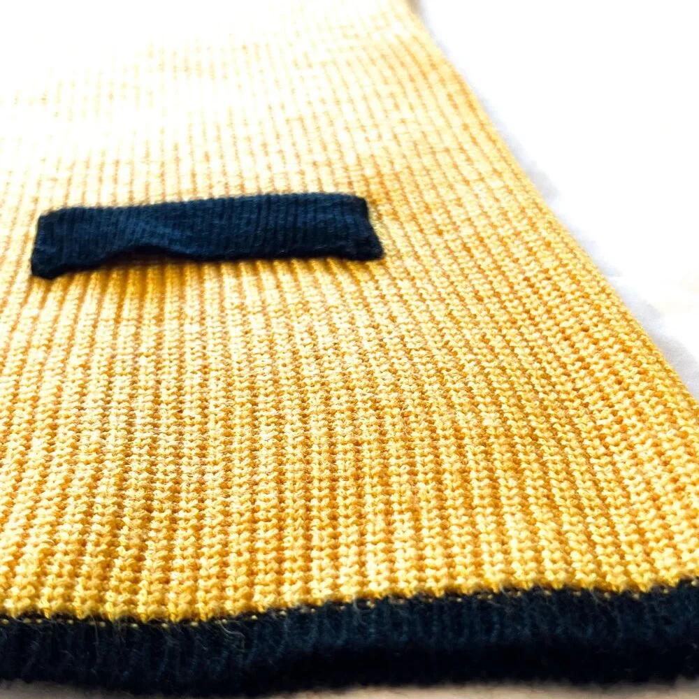 Vintage 60s Ami Yellow Black Knit Skirt Set